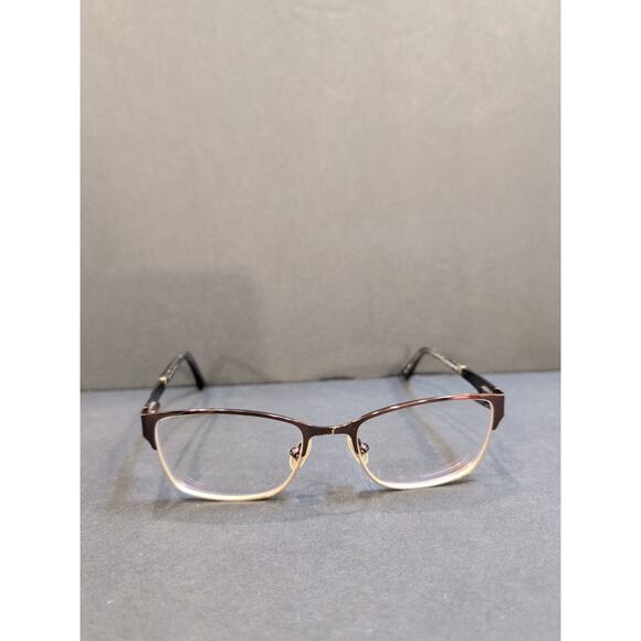 KAY UNGER NEW YORK Eyeglasses K215 Brown Frame 53[] 18 140 Flex Hinges - Picture 5 of 7